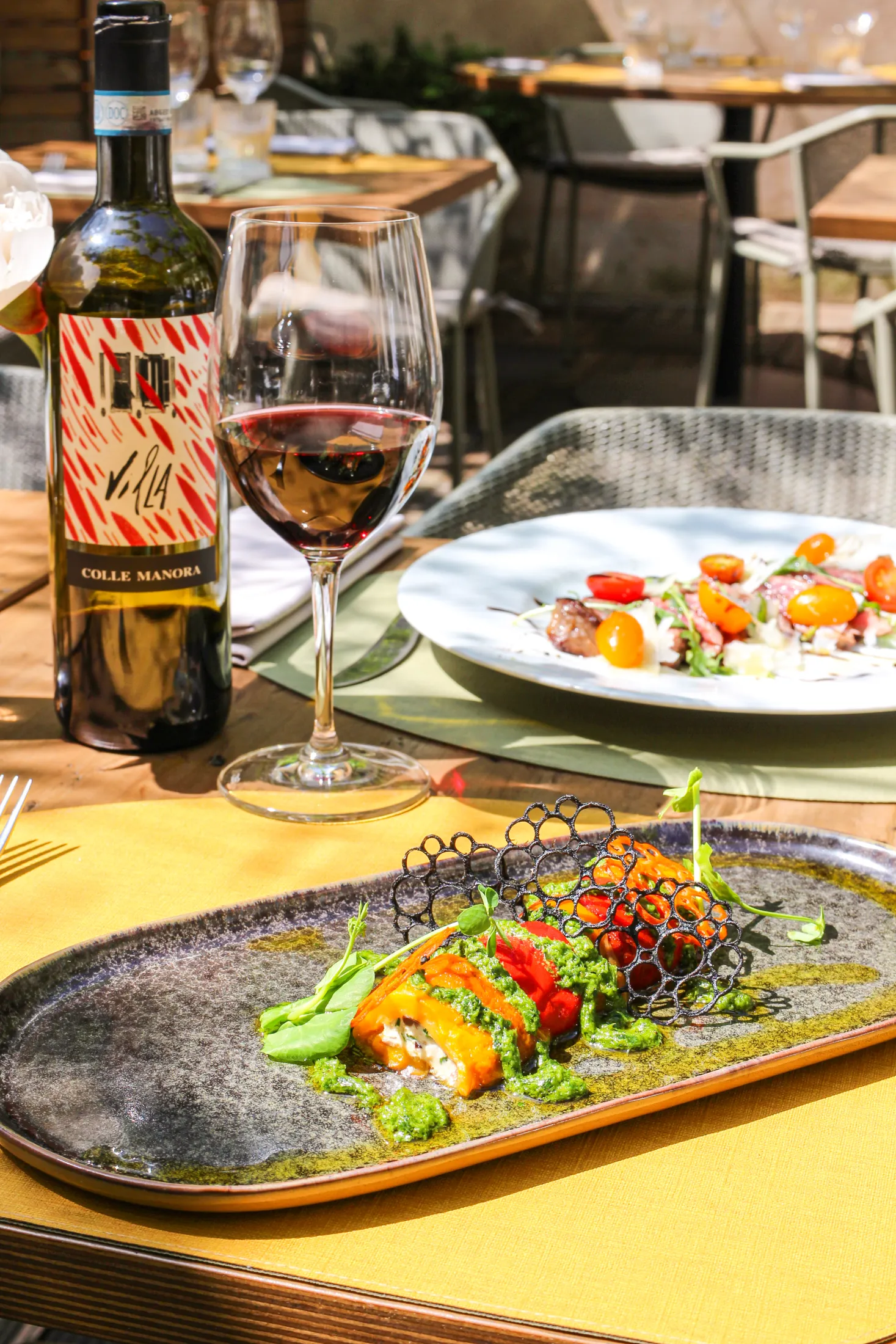Photographie de l'intértieur du restaurant la Villa Casella